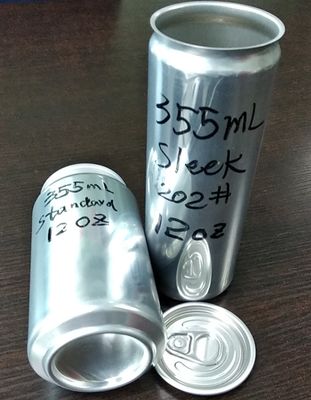 B64 Cap Aluminum 156.6mm 12oz Slim Can For Cola BPA Free Blank